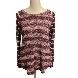 BLU PLANET striped Knit crew sweater